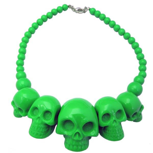 Skull Collection Necklace by Kreepsville 666 - Gold - SALE