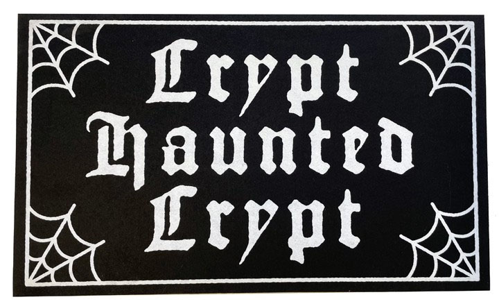 Haunted Crypt Doormat Rug by Sourpuss