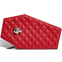 Red Matte Coffin Wallet / Clutch by Lux De Ville - SALE