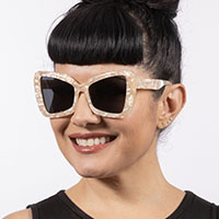 Galaxy Mod Pearl Sunglasses by Lux de Ville - SALE