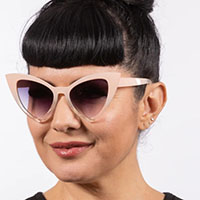 Victorian Cat's Eye Sunglasses by Lux de Ville - Pink Creme - SALE