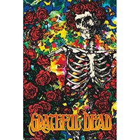 Grateful Dead- Skeleton & Roses poster