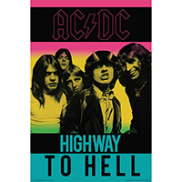 AC/DC- Retro Highway To Hell Tour poster
