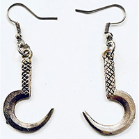 Sickle Dangle Earrings by Switchblade Stiletto