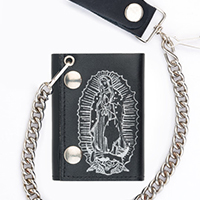 Virgen De Guadelupe wallet (comes with chain!)