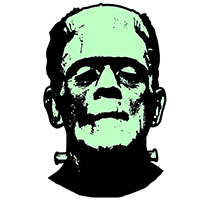 Frankenstein embroidered patch