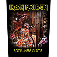 Iron Maiden- Somewhere In Time Sewn Edge Back Patch (bp126)