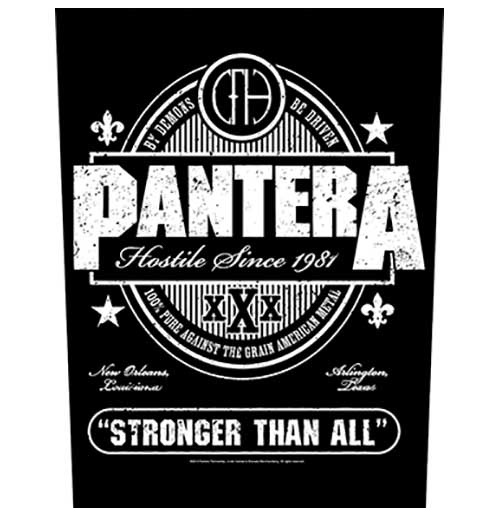 Pantera- Stronger Than All Sewn Edge Back Patch (bp194)