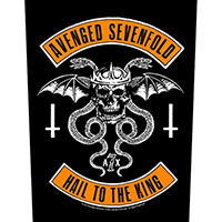 Avenged Sevenfold- Hail To The King (Skull And Snakes) Sewn Edge Back Patch (bp140)