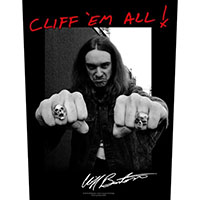 Metallica- Cliff 'Em All Sewn Edge Back Patch (bp234)