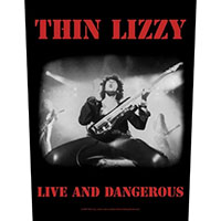 Thin Lizzy- Live And Dangerous Sewn Edge Back Patch (bp288)