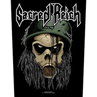Sacred Reich- Gas Mask Sewn Edge Back Patch (bp246)