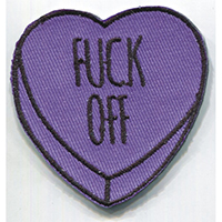 Candy Heart (Fuck Off) Embroidered Patch