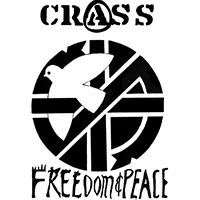 Crass- Freedom & Peace cloth patch (cp290)