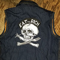 Eat The Rich Embroidered Back Patch