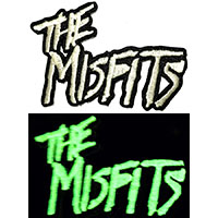 Misfits- 70's Logo ('The Misfits') Glow In The Dark embroidered patch