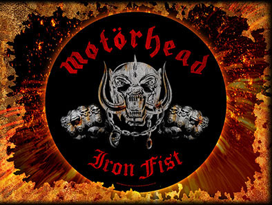 Motorhead- Iron fist embroidered/woven patch · DEEP CUTS DISTRO