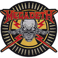 Megadeth- Skull & Bullets embroidered patch (ep31)