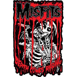 Misfits- Death Comes Ripping embroidered patch (ep420)