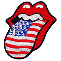 Rolling Stones- USA Tongue embroidered patch (ep1268)