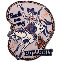 Back On My Bullshit embroidered patch (ep1378)