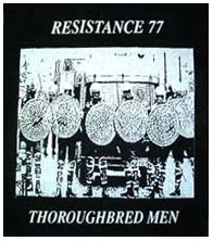 Resistance 77- Thoroughbred Men back patch (bp208) (Sale price!)