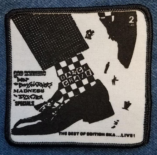 Dance Craze SKA screened sewn edge patch (ep860)