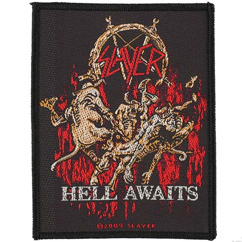 Slayer- Hell Awaits woven patch (ep544)