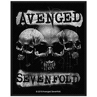 Avenged Sevenfold- 3 Skulls Woven Patch (ep119) 