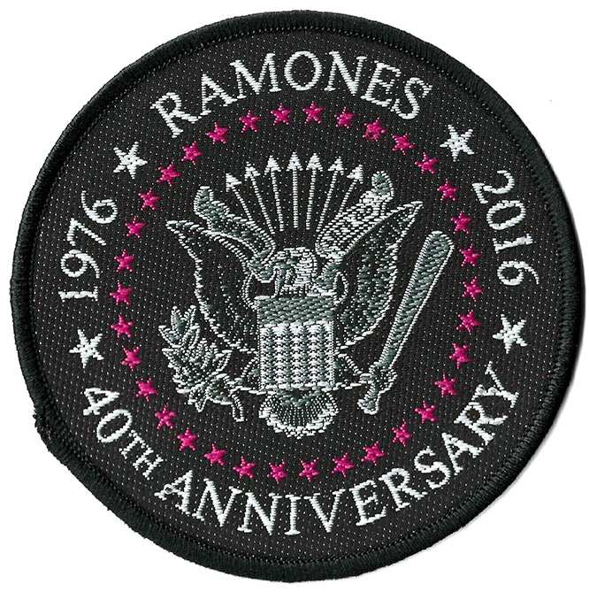 Ramones- 40th Anniversary embroidered patch (ep1152)