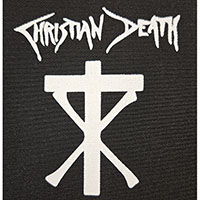 Christian Death- Cross cloth patch (cp242)