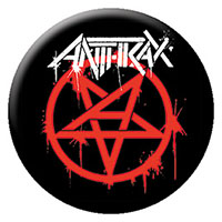 Anthrax- Pentagram (Red) pin (pinX265)