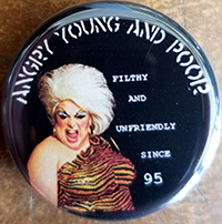 Angry Young And Poor- Filthy And Unfriendly Since 95 pin (pin-C233)