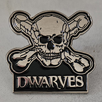 Dwarves- Skull Enamel Pin (mp238)