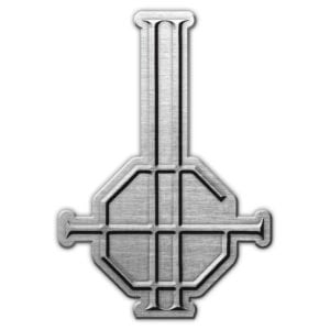 Ghost- Crucifix Symbol Enamel Pin (mp31)