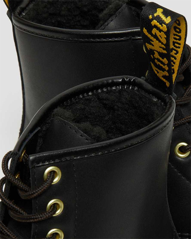 8 Eye Blizzard Wintergrip Fleece Lined Waterproof Boots in Black by Dr. Martens (Sale price!)