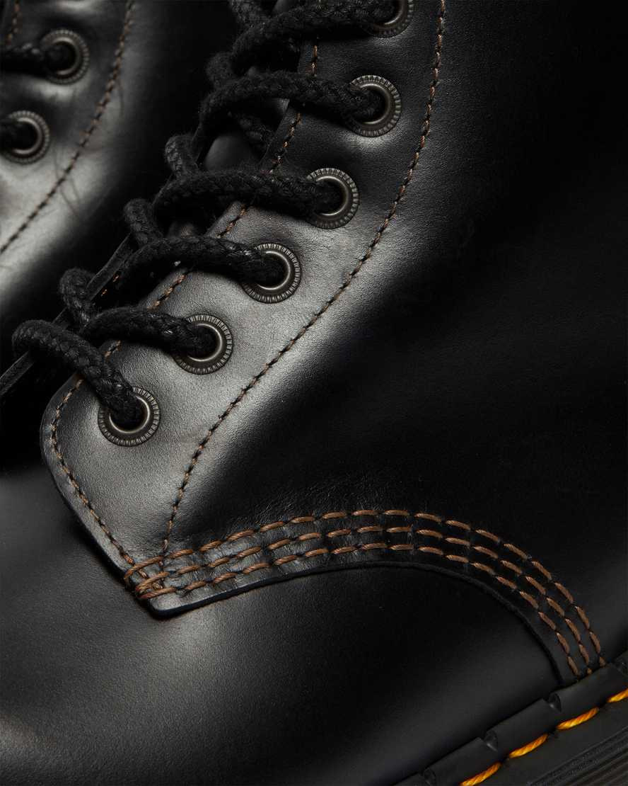 8 Eye Black & Brown Abruzzo Boots by Dr. Martens