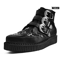 Western Buckle Boot by TredAir UK- Black TUKskin (Vegan) (Sale price!)