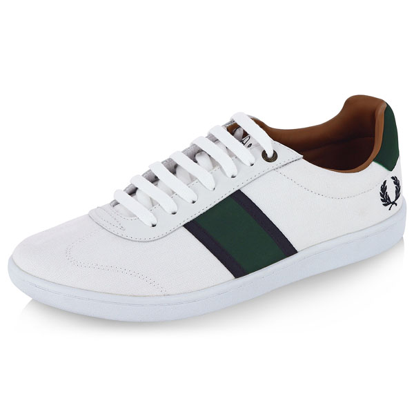 Sebright Canvas Sneaker by Fred Perry- WHITE (Sale price!)