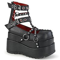 Bear 28 Caged Platform Bootie by Demonia Footwear - in black - SALE