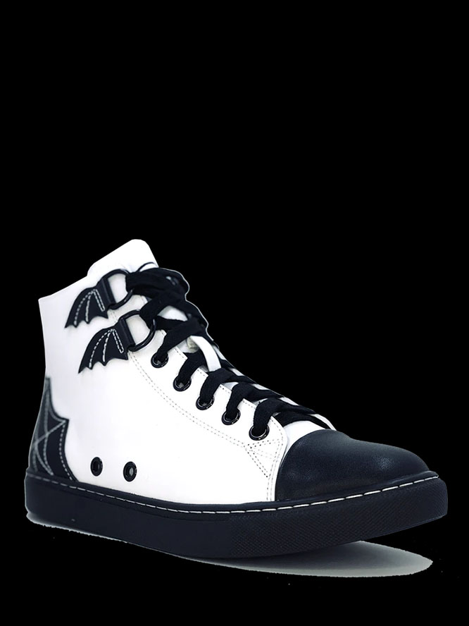 Chelsea High Top Sneaker by Strange Cvlt - Black/White - SALE sz 10 & 14 only
