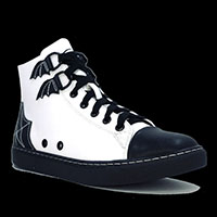 Chelsea High Top Sneaker by Strange Cvlt - Black/White - SALE