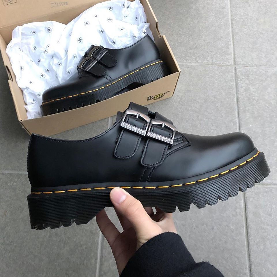 double buckle doc martens