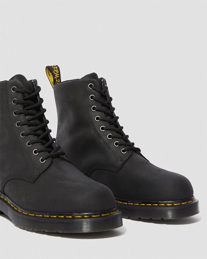 8 Eye Black Waterproof Boots by Dr. Martens (Sale price!)