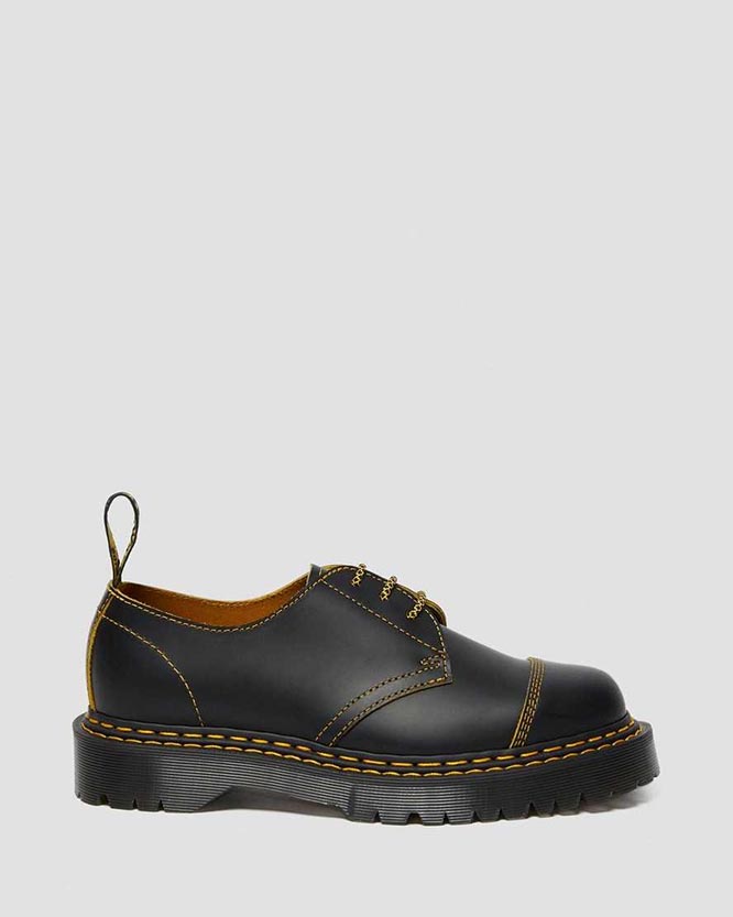 3 Eye Double Stitch BEX Sole Shoe in Black by Dr. Martens (Sale price!)