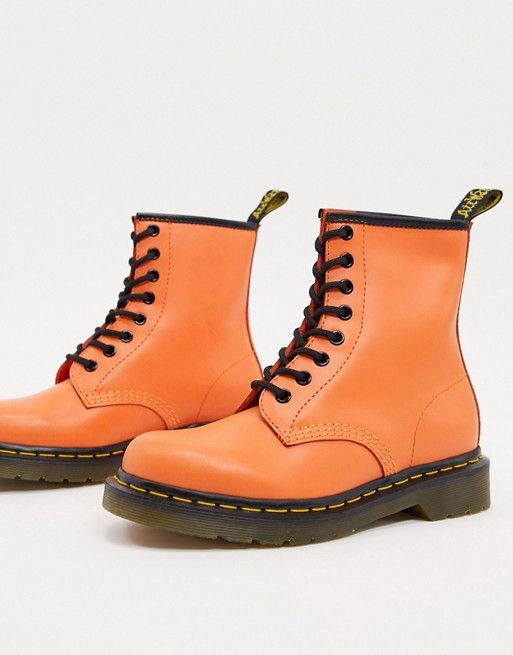 8 Eye Pumpkin Orange Boots by Dr. Martens (Sale price!)