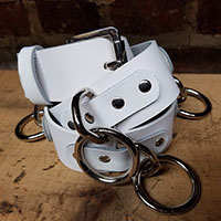 Bondage Belt- White Leather (Sale price!)
