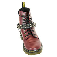 1/2" Spikes on a Black 1" Leather Bootstrap by Funk Plus