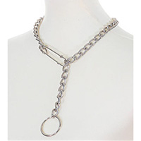 Safety Pin & Hanging Ring Pendant by Funk Plus