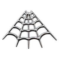 Kreepsville 666 Spiderweb Stick On Car Emblem - Chrome